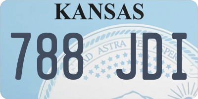 KS license plate 788JDI