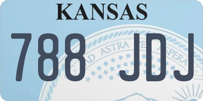 KS license plate 788JDJ