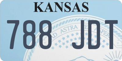 KS license plate 788JDT