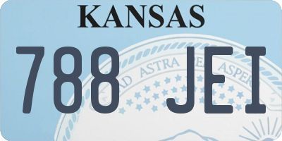 KS license plate 788JEI