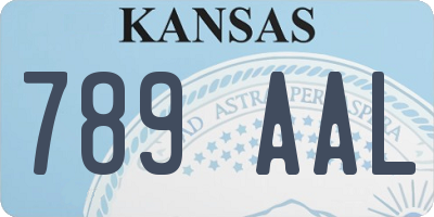 KS license plate 789AAL