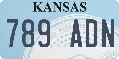 KS license plate 789ADN