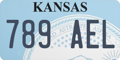 KS license plate 789AEL
