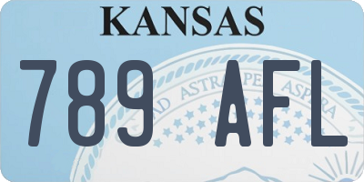 KS license plate 789AFL
