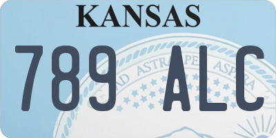 KS license plate 789ALC
