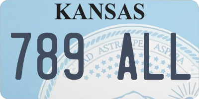 KS license plate 789ALL