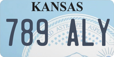KS license plate 789ALY