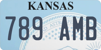KS license plate 789AMB