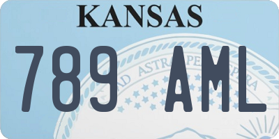 KS license plate 789AML