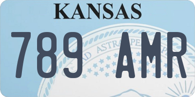 KS license plate 789AMR