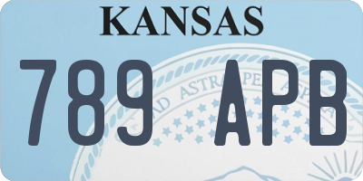 KS license plate 789APB