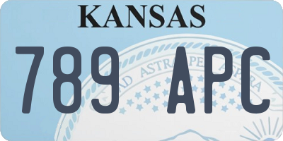 KS license plate 789APC
