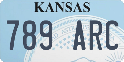 KS license plate 789ARC