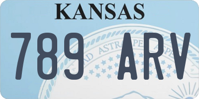 KS license plate 789ARV