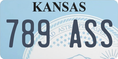 KS license plate 789ASS