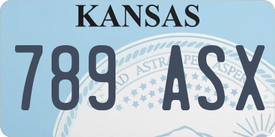 KS license plate 789ASX