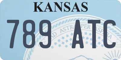 KS license plate 789ATC