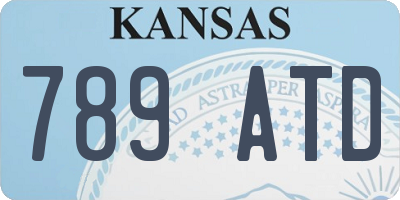 KS license plate 789ATD