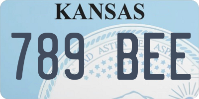 KS license plate 789BEE