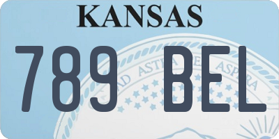 KS license plate 789BEL