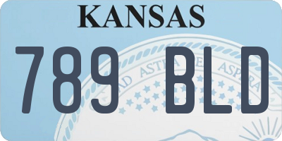 KS license plate 789BLD