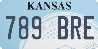 KS license plate 789BRE