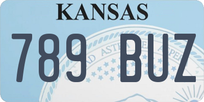 KS license plate 789BUZ