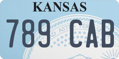 KS license plate 789CAB