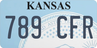 KS license plate 789CFR