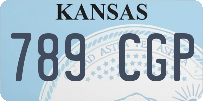 KS license plate 789CGP