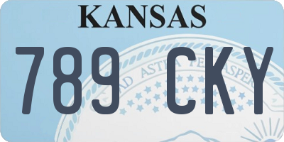 KS license plate 789CKY
