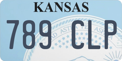 KS license plate 789CLP