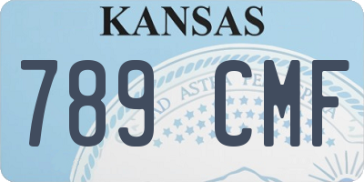 KS license plate 789CMF