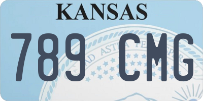 KS license plate 789CMG