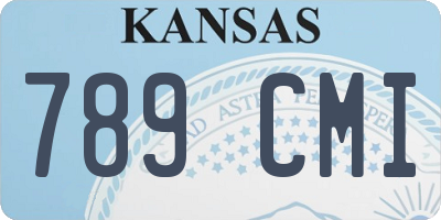 KS license plate 789CMI