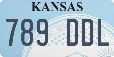 KS license plate 789DDL