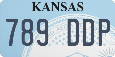 KS license plate 789DDP