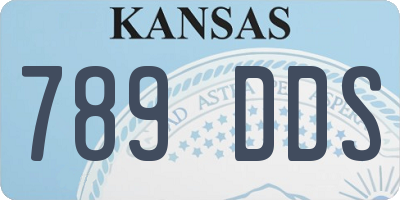 KS license plate 789DDS
