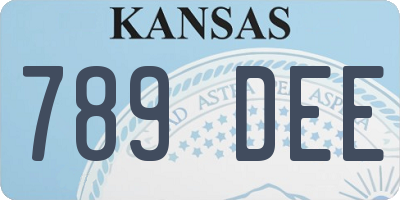 KS license plate 789DEE