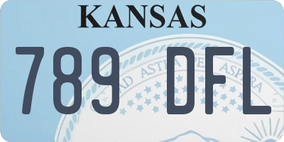 KS license plate 789DFL