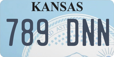 KS license plate 789DNN