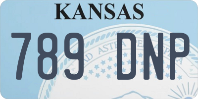 KS license plate 789DNP
