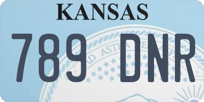 KS license plate 789DNR