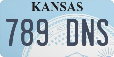 KS license plate 789DNS
