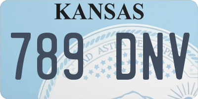 KS license plate 789DNV