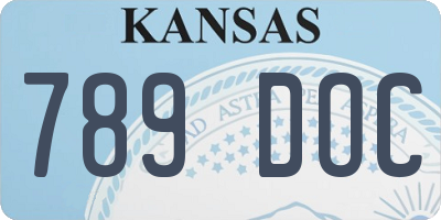 KS license plate 789DOC