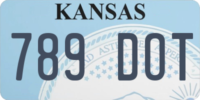 KS license plate 789DOT
