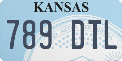 KS license plate 789DTL