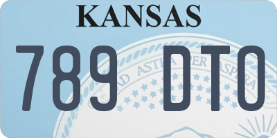 KS license plate 789DTO