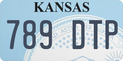 KS license plate 789DTP